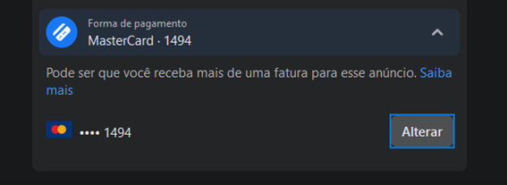 Definir forma de pagamento
